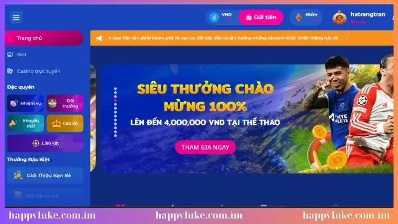 Nhà cái thiết kế giao diện bắt mặt, dễ tiếp cận